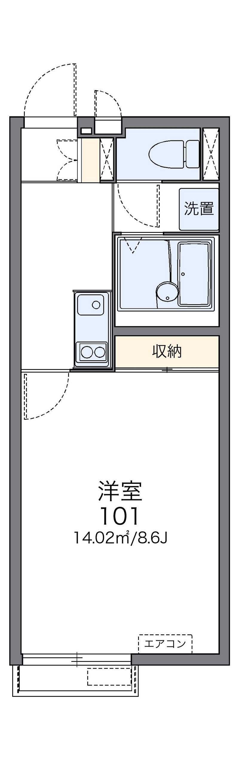 レオネクストＬＡＮ 間取図