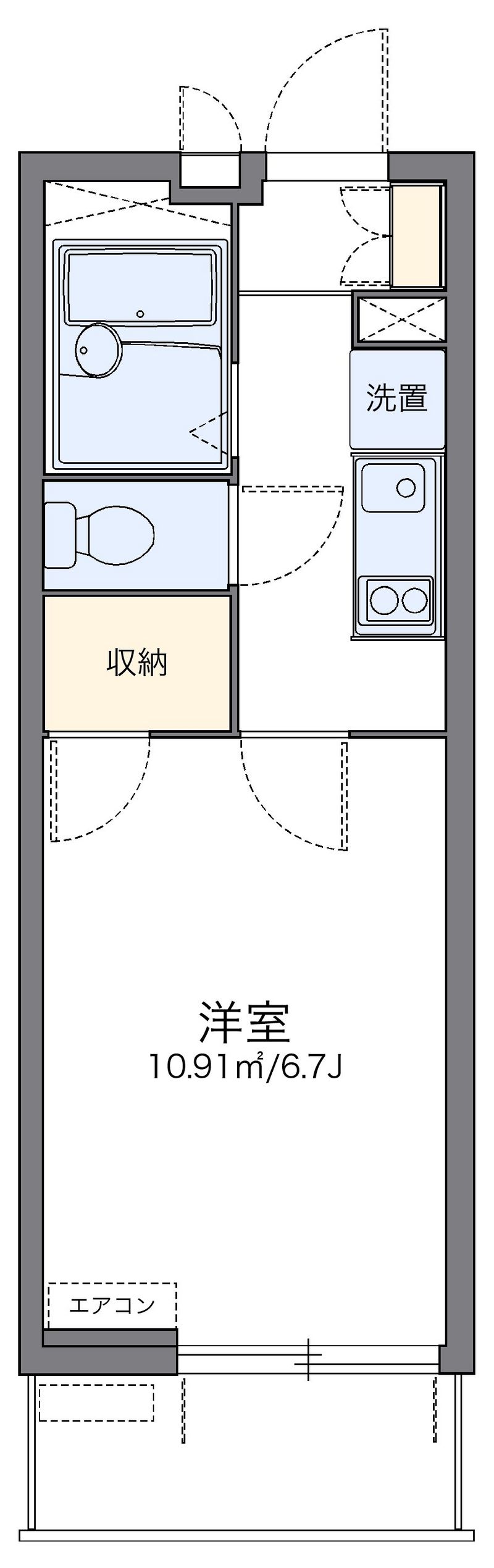 レオパレスアドバンストライフ 間取図
