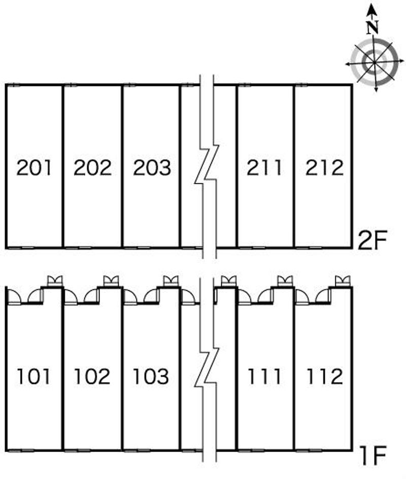 レオパレスフォンティーヌ 間取配置図