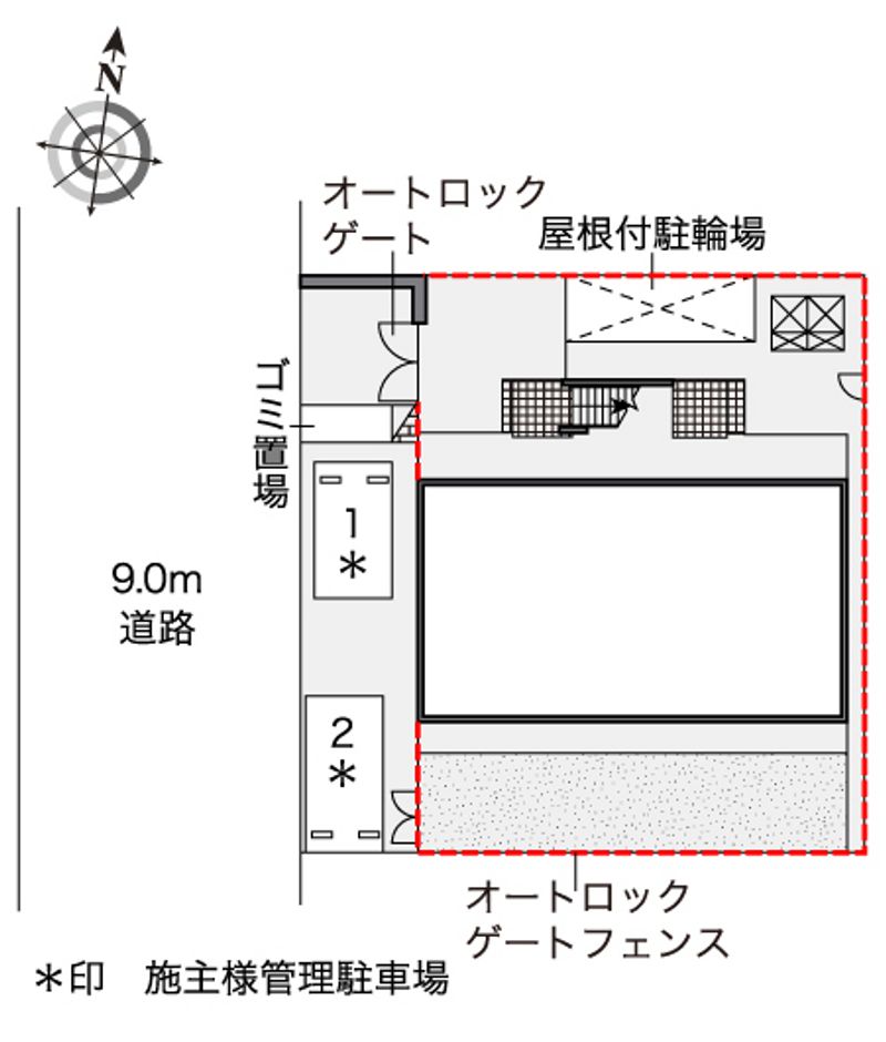 レオパレスグランドール 配置図