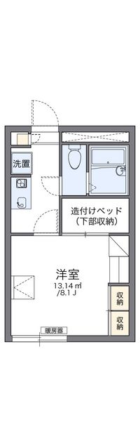 レオパレス札幌Ａ棟 間取り図