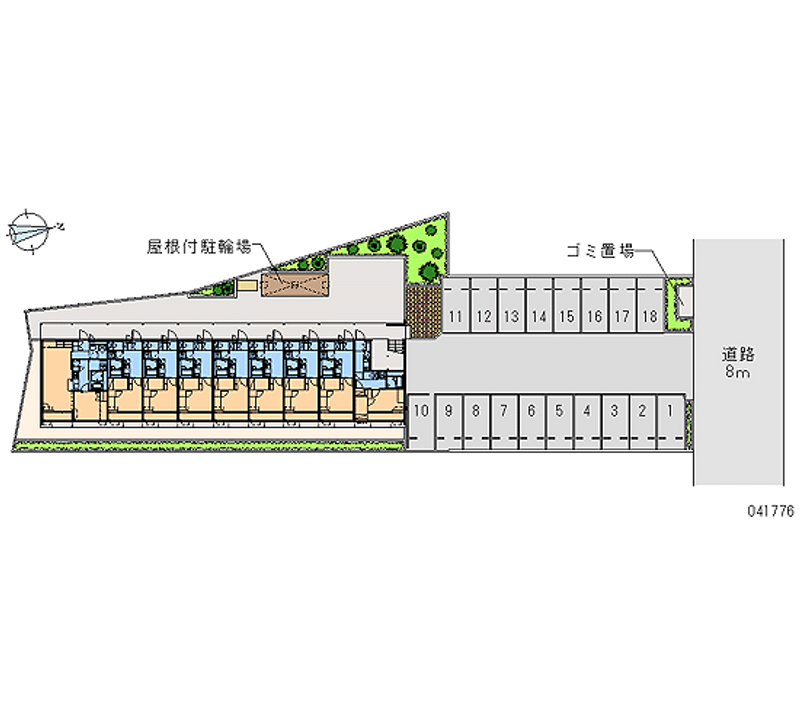 レオパレステルミック 月極駐車場