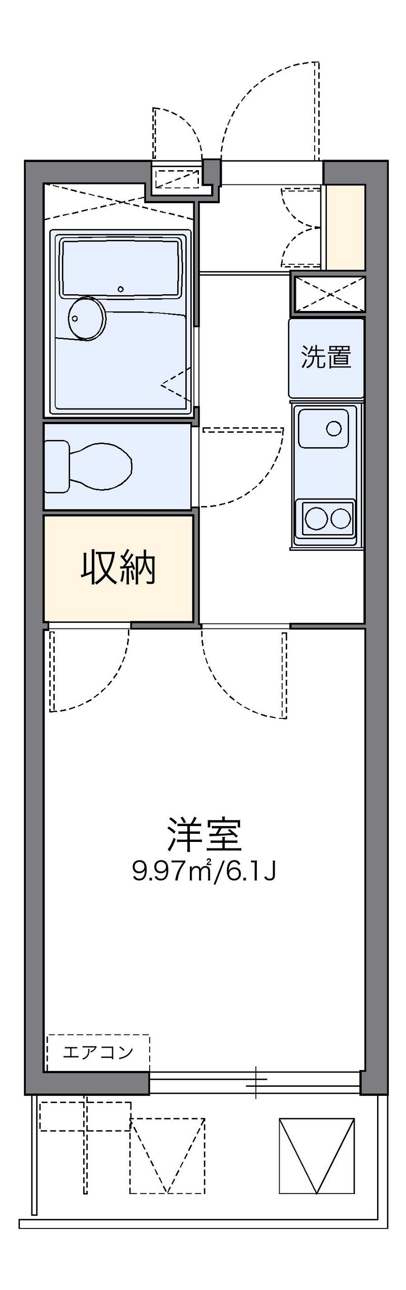 レオパレスエクセルケンＦｏｕｒ 間取図