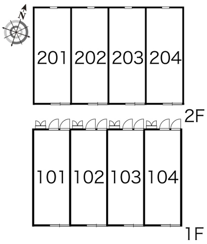 レオパレスマ　メゾン戸野目 間取配置図