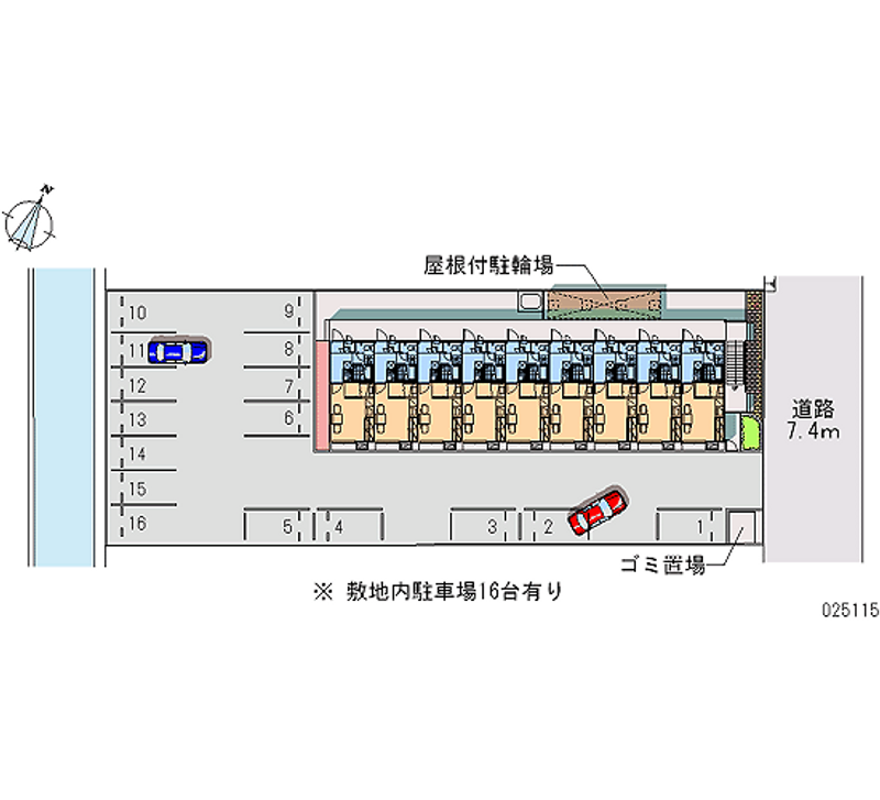 レオパレスＭＫⅡ 月極駐車場