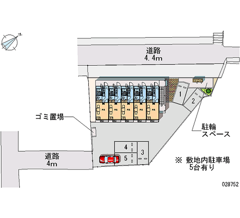 レオパレスファミーユ鷺ヶ森Ⅱ 月極駐車場