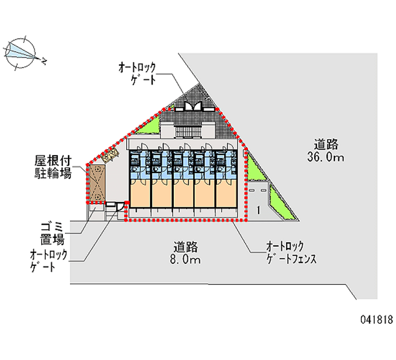 レオパレスＡＺＵＭＡ 区画図