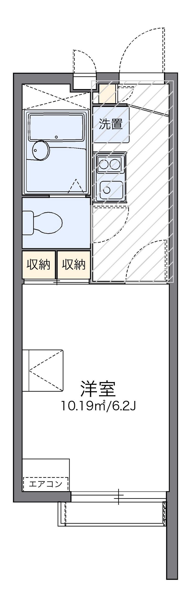 レオパレス静岡大学前セカンド 間取り
