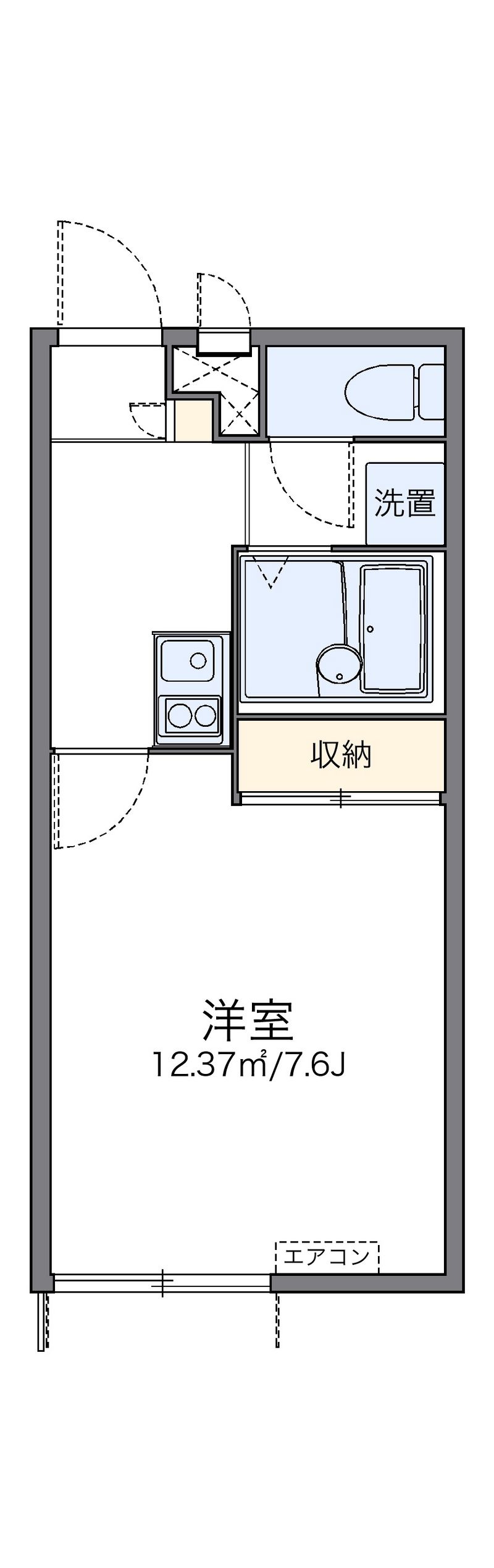 レオパレスやちよ 間取図