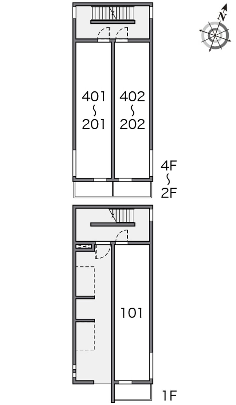 クレイノカルム　エス 間取り配置図