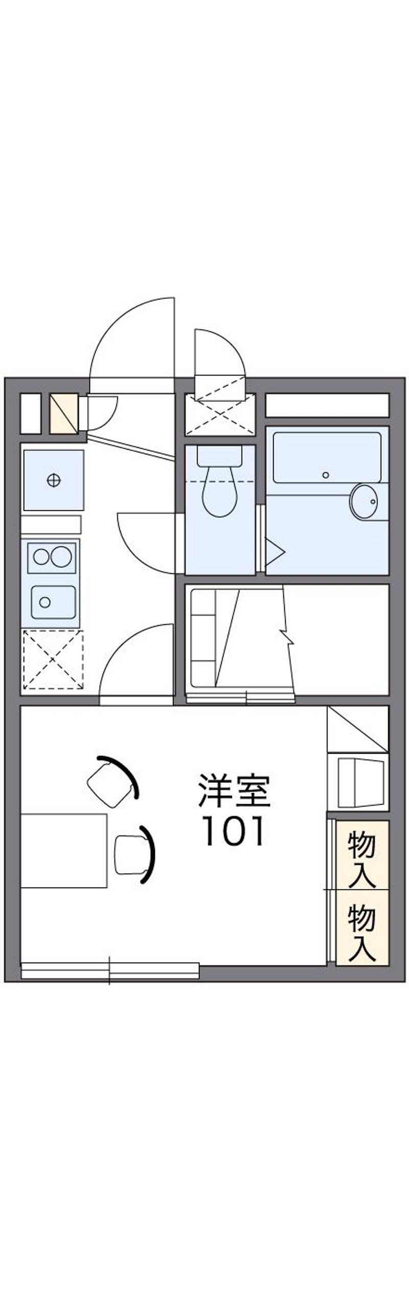 レオパレスラピスＣ 間取配置図