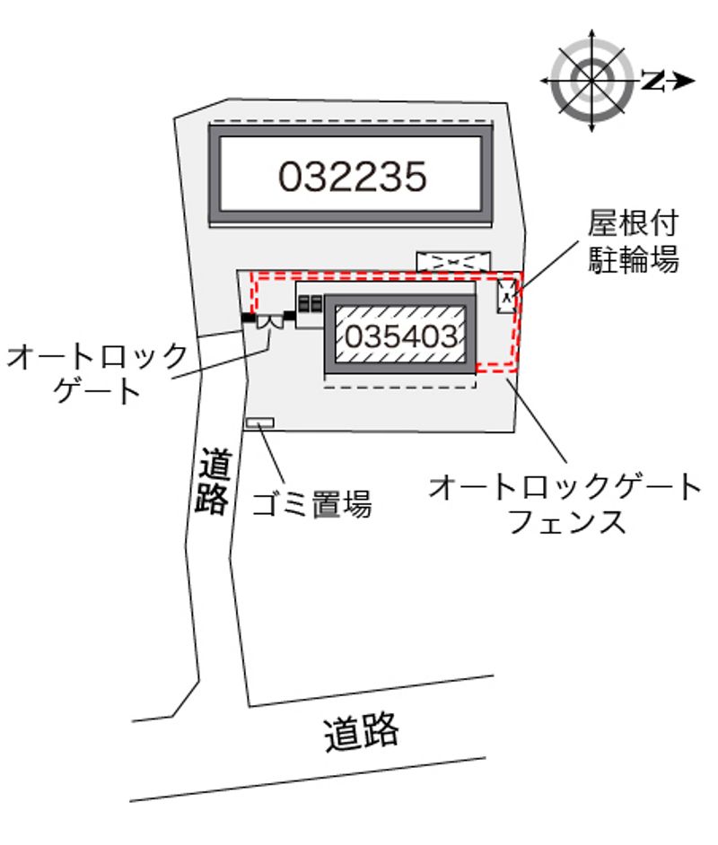 レオパレスＳＵＺＵＫＩ　Ⅱ 配置図