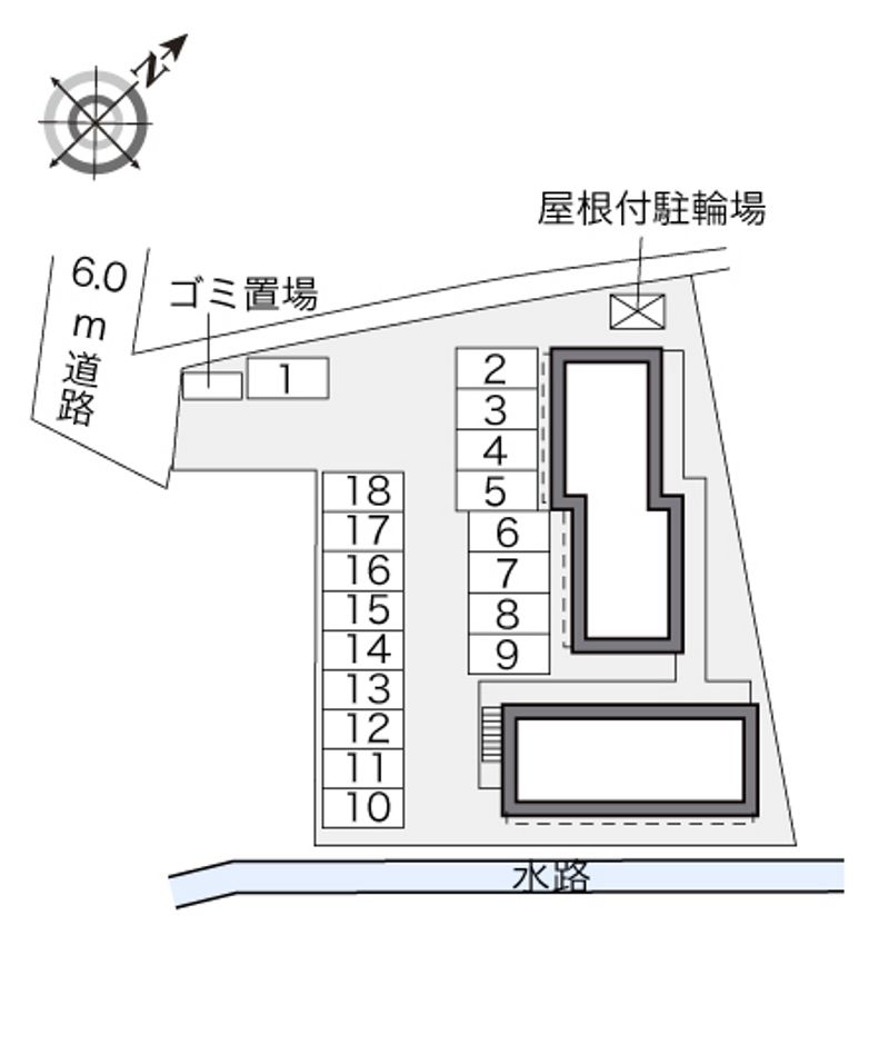 レオパレスシャンティーニュ 配置図