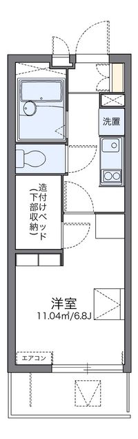 レオパレスβ 間取り図