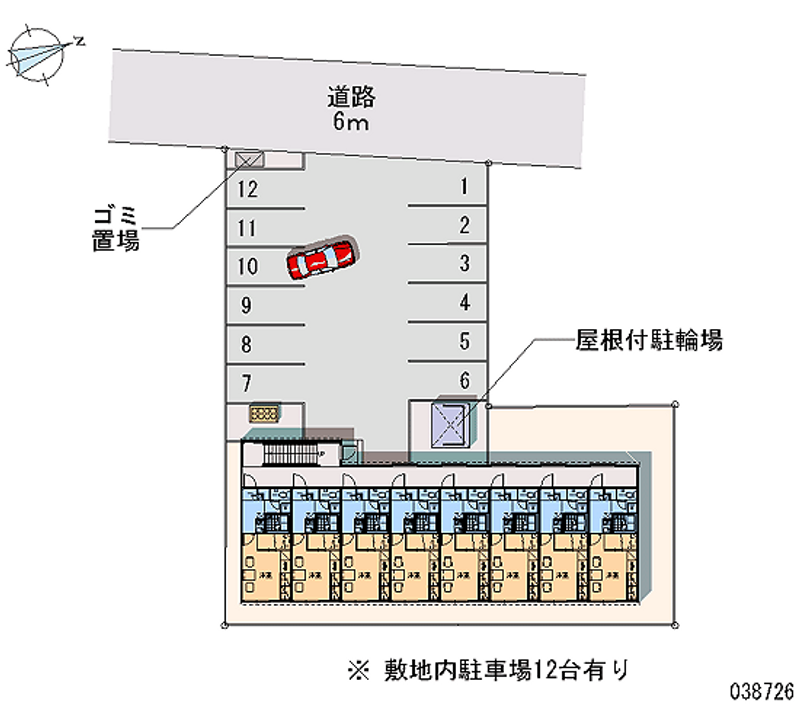 レオパレスルミエールⅢ 月極駐車場