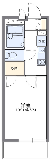 レオパレスシャトレ香椎 間取り図