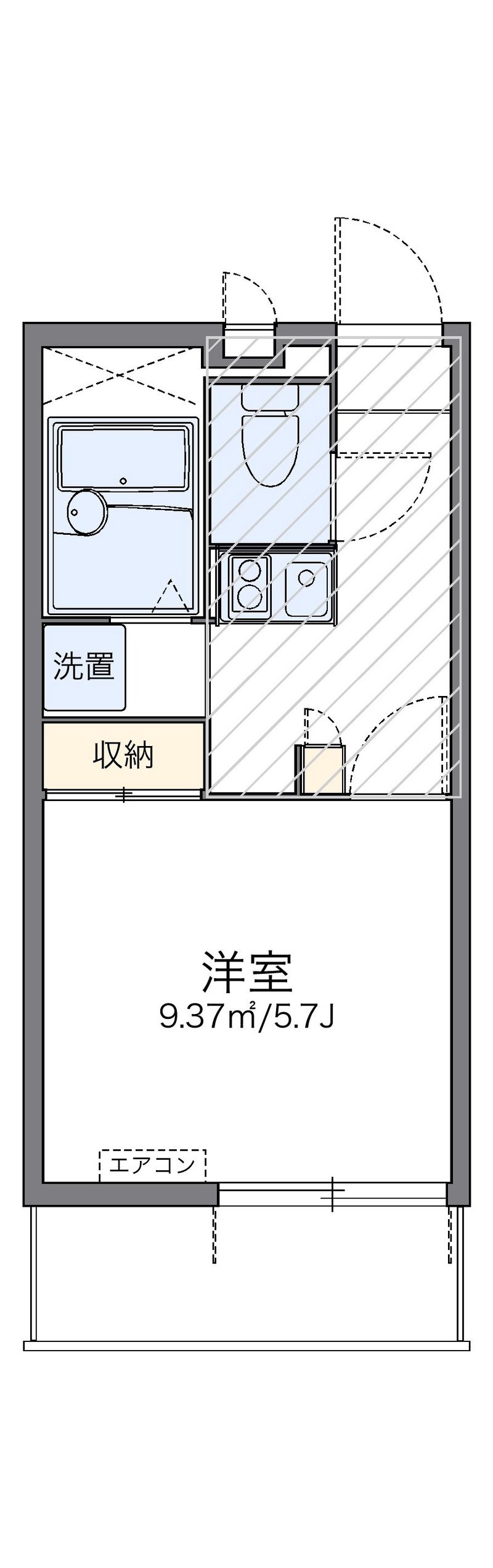 レオパレスコスモスⅡ 間取図