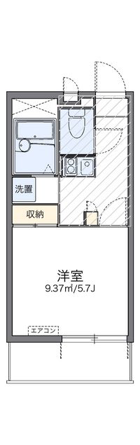 レオパレスコスモスⅡ 間取り図