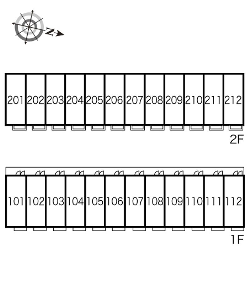 レオパレスウイング 間取り配置図
