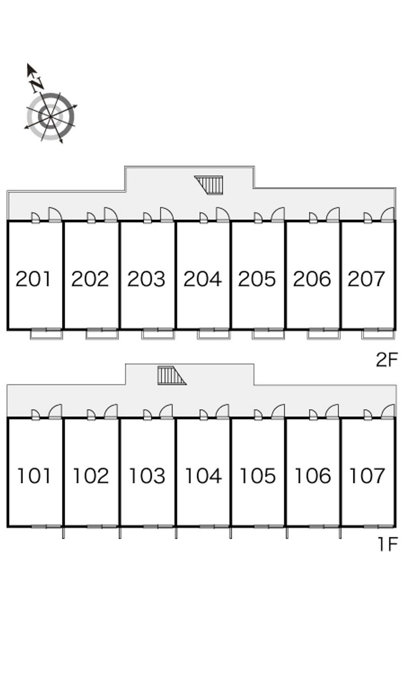 レオパレスベル　ツリーⅡ 間取配置図