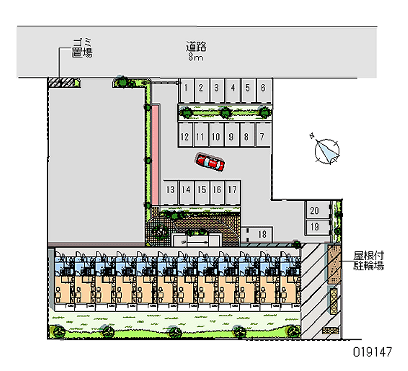 19147 Monthly parking lot