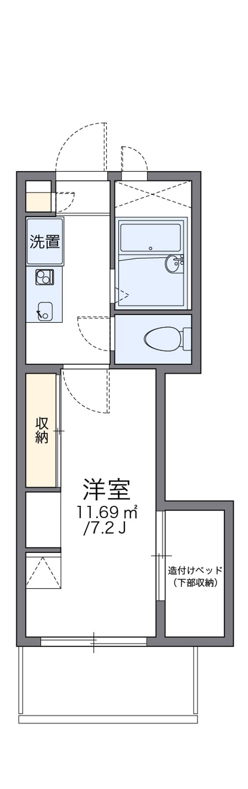 レオパレス駒場東大前 間取図