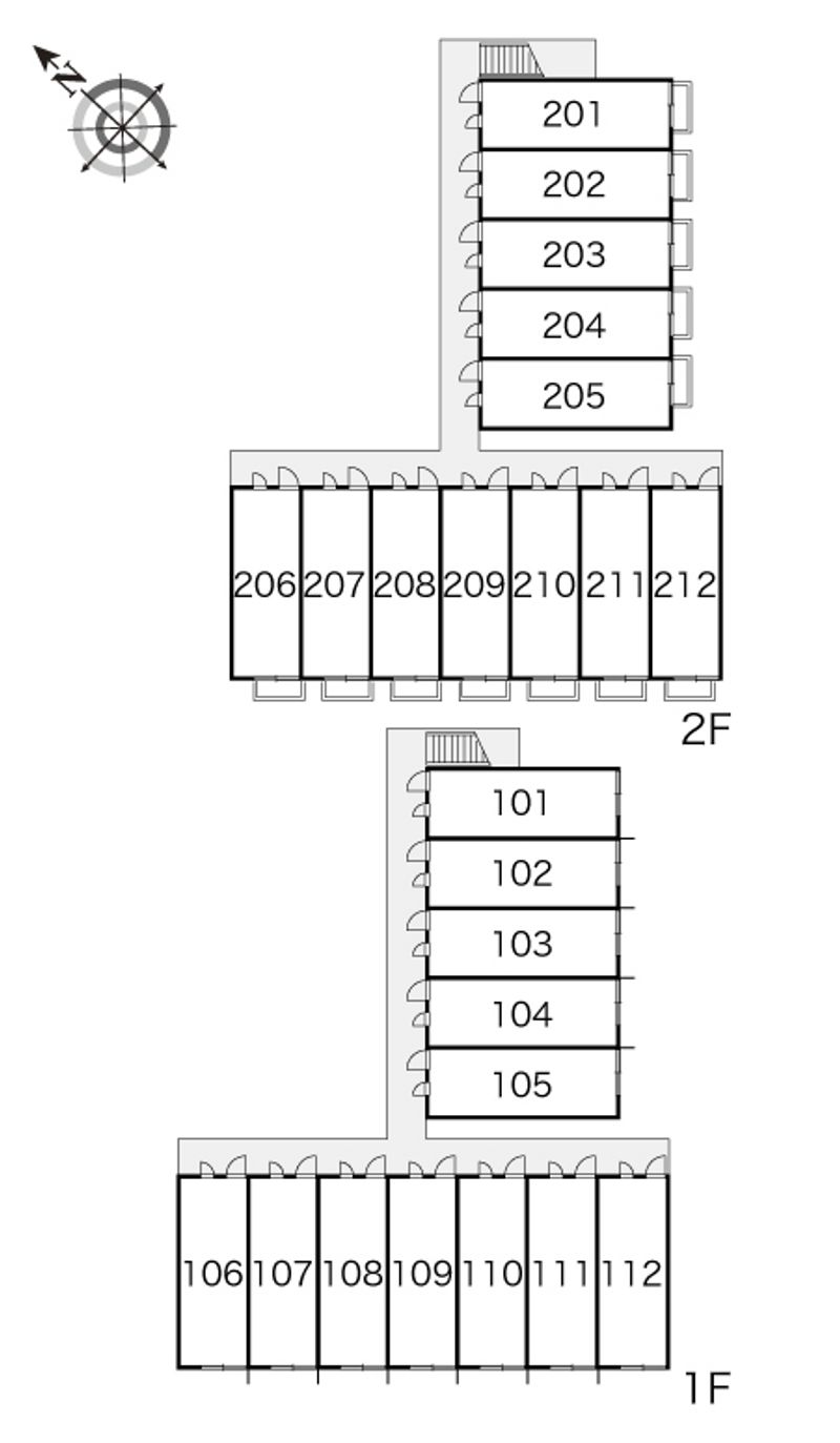 レオパレスフラッド・ゲイト 間取配置図