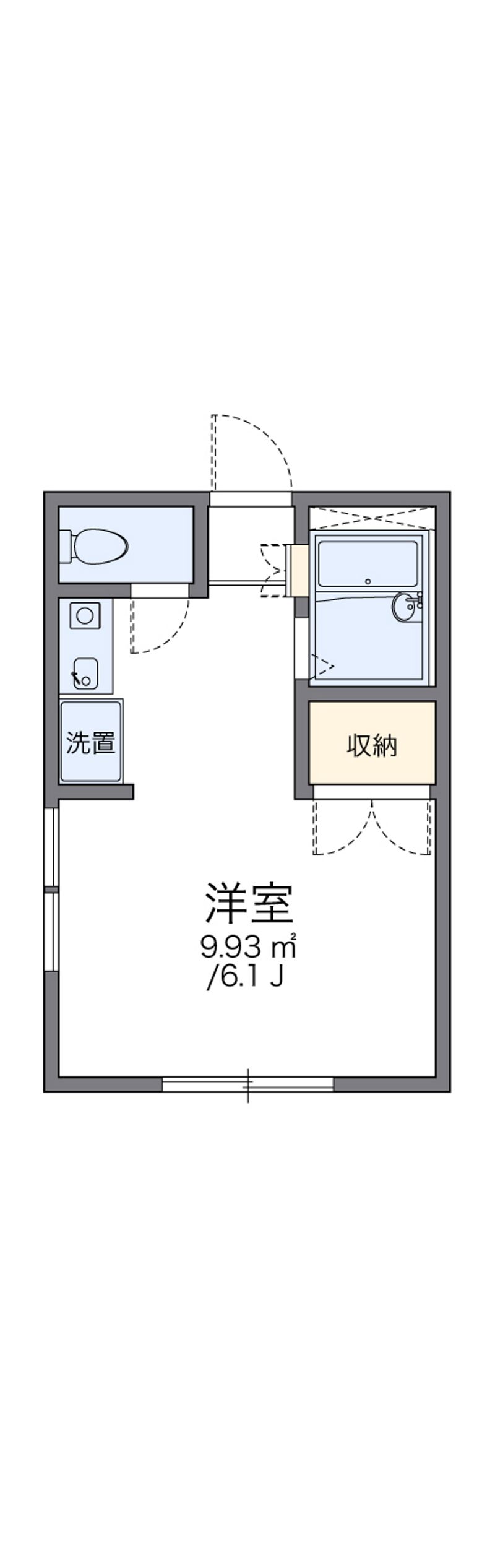 レオパレスラフィネ 間取図
