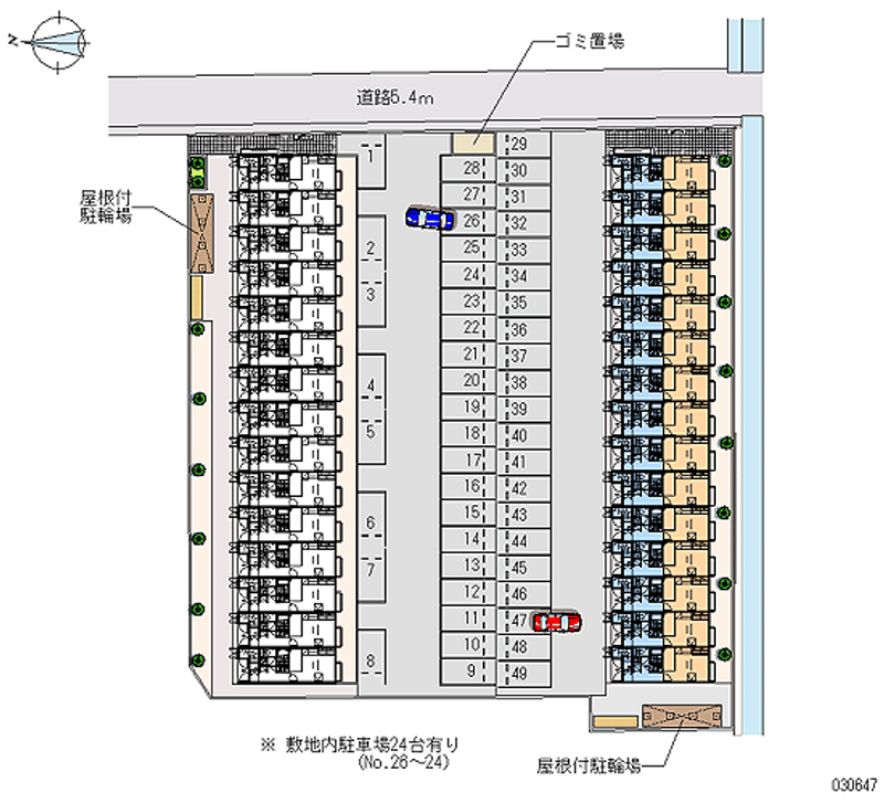 30647 Monthly parking lot