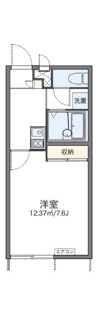 レオパレスオレンジヒルズ 間取り図