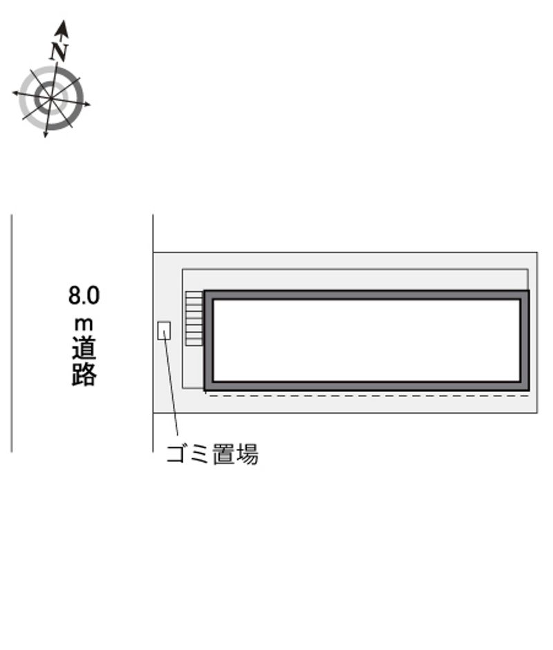 レオパレスクレール方丈 配置図