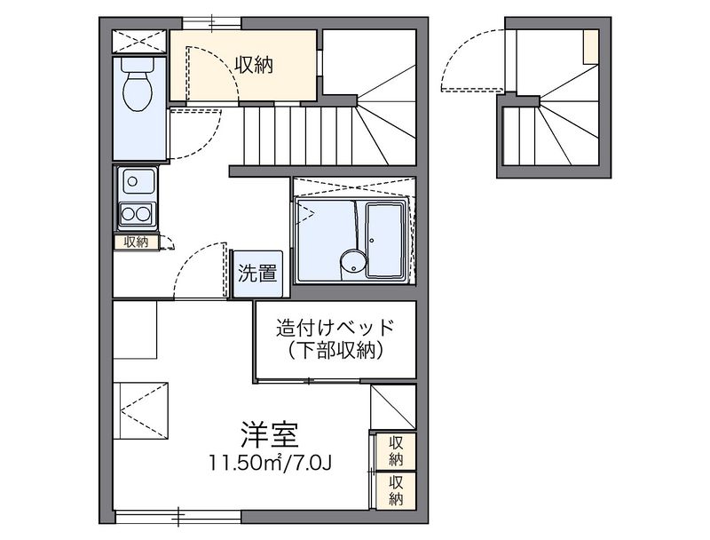 レオパレスストリームⅢ 間取図