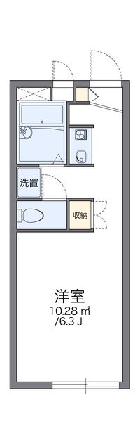 レオパレスきたかみ 間取り図