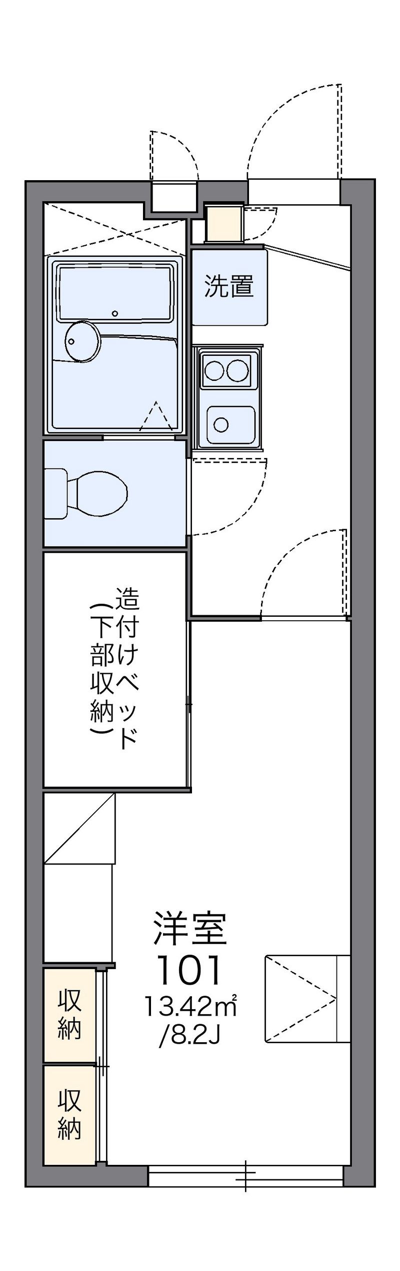 レオパレスストークハイツⅢ 間取図