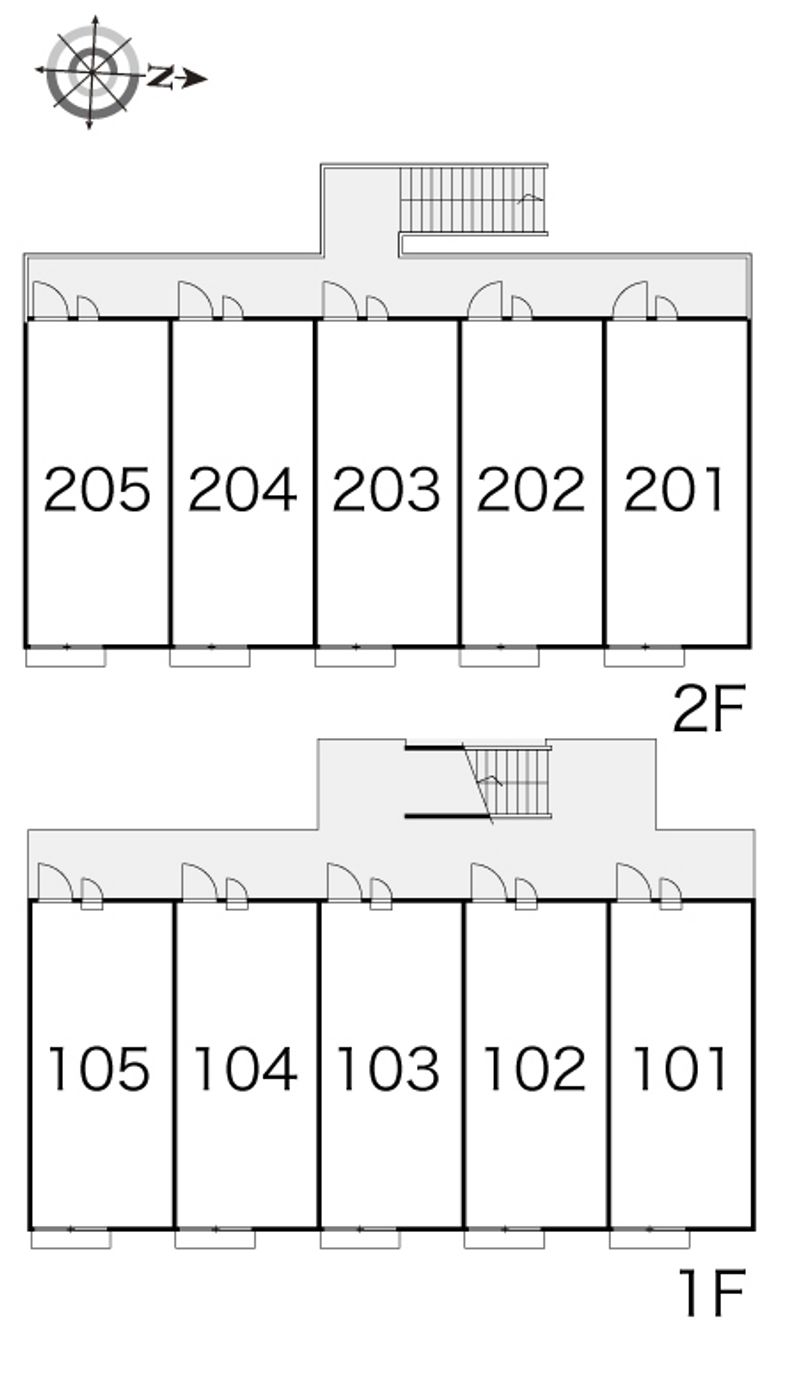 レオパレスラ・フォーレⅡ 間取り配置図