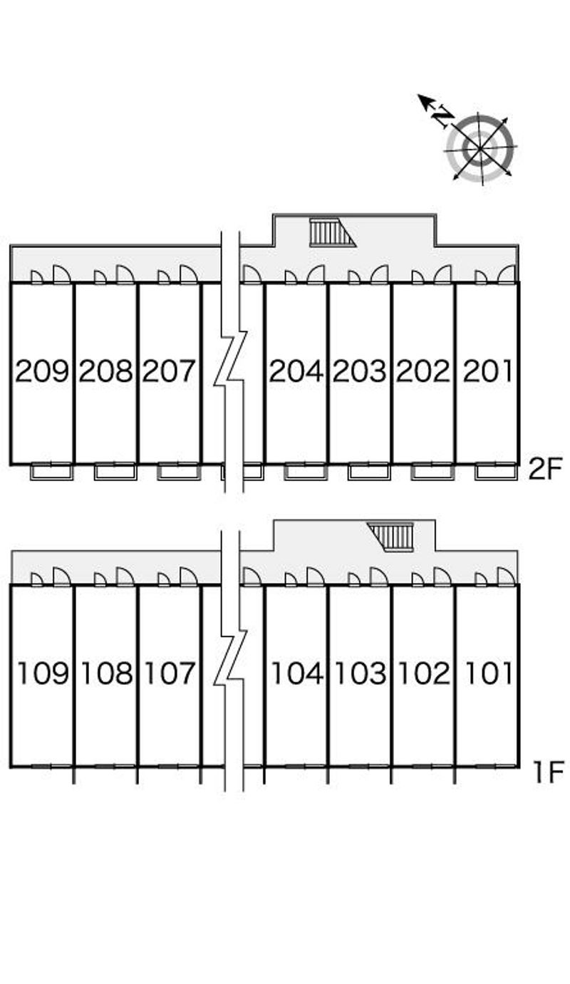 レオパレスエクセレント 間取配置図