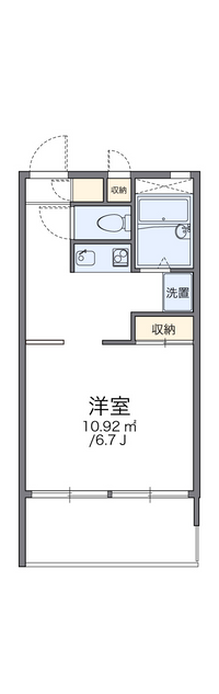 レオパレスソレーユ青江第二 間取り図