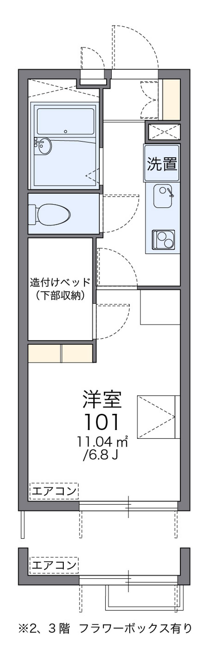 レオパレスファーレ８ 間取図