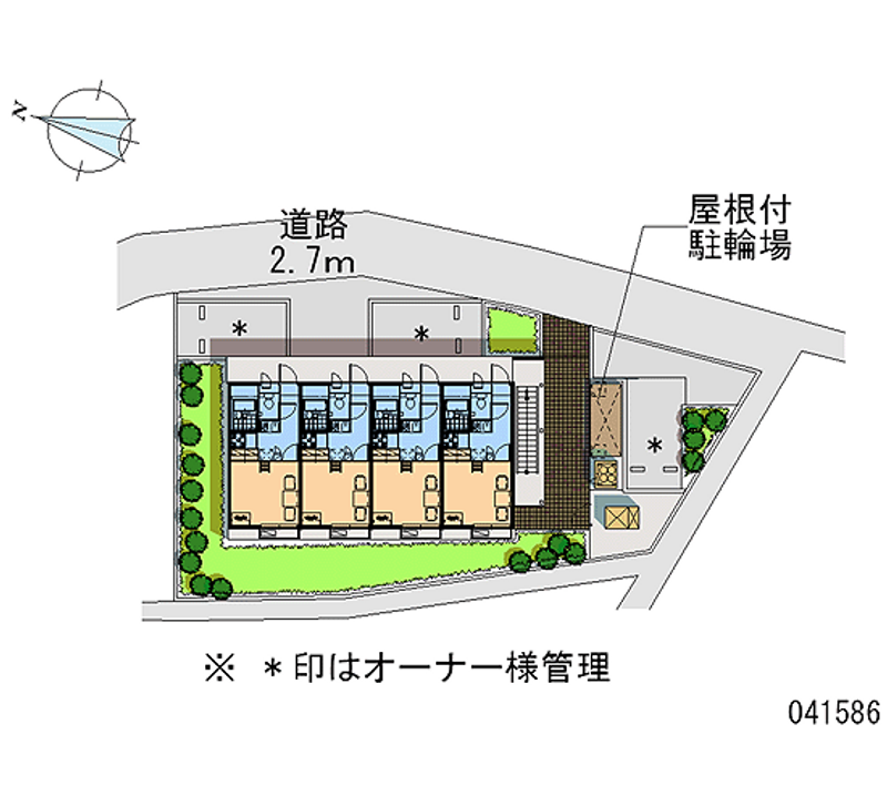 レオパレス浄明寺 区画図