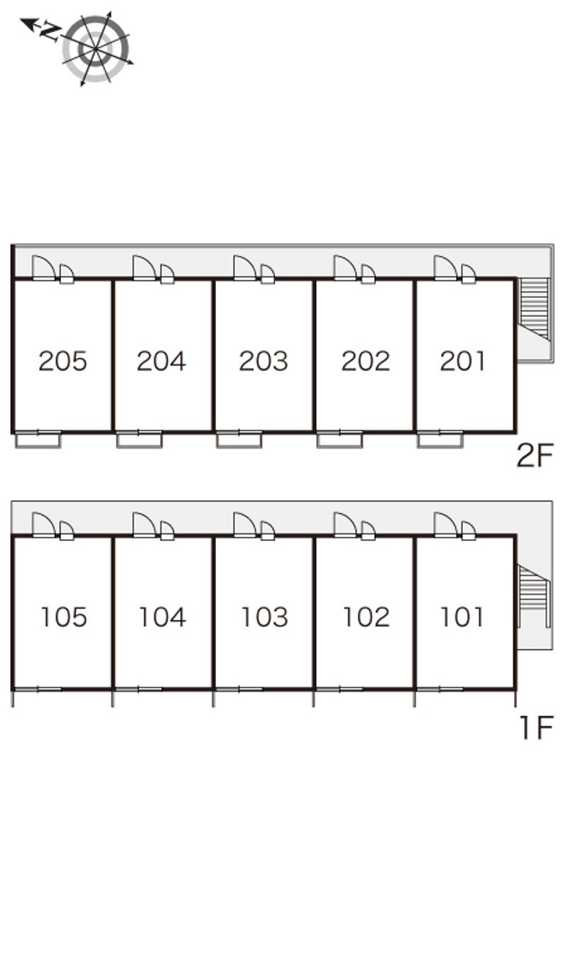 レオパレスサンハイツ徳常 間取り配置図
