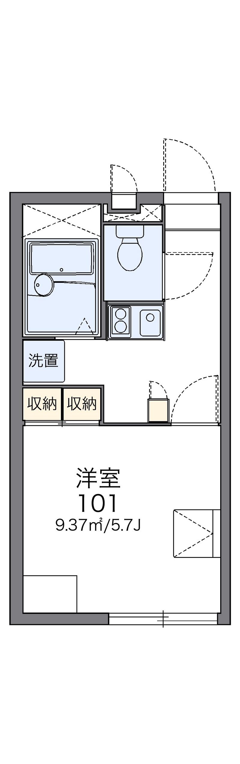 レオパレスカナール 間取図