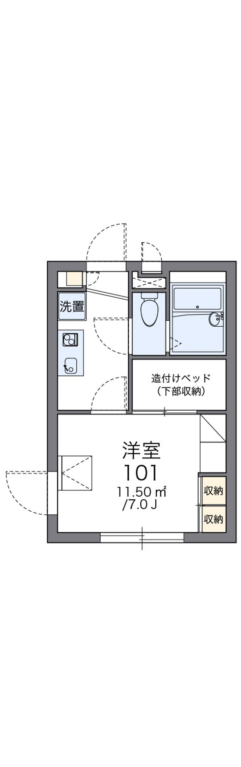 レオパレスＦｉｎｅ　ＶｉｅｗⅡ 間取図