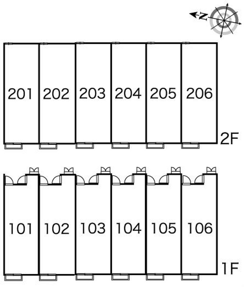 レオパレスＦｉｎｅ２ 間取配置図