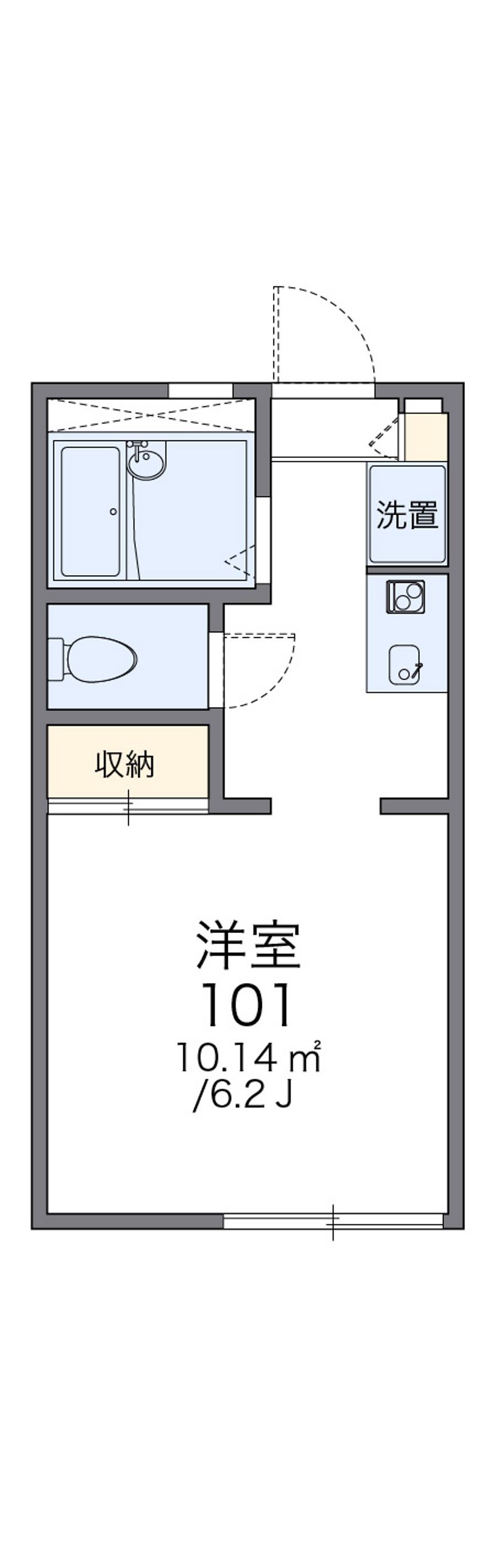 レオパレスミレニアム 間取図
