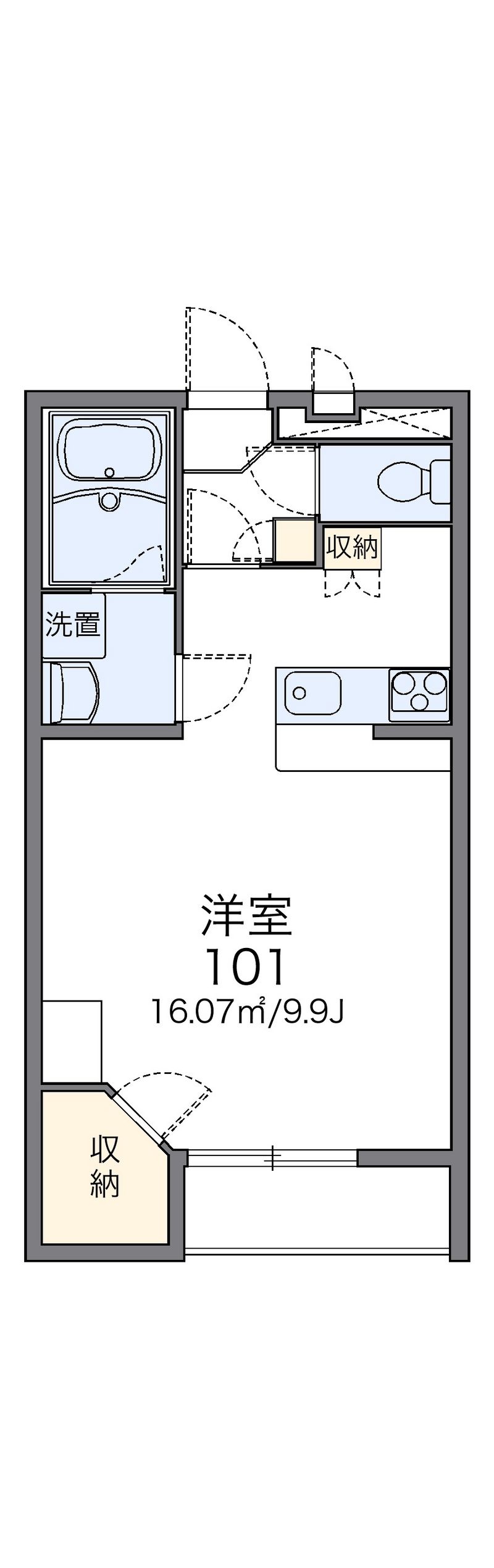 レオパレスステビア 間取図
