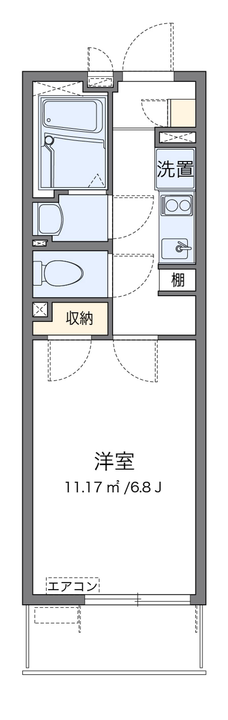 クレイノヒカリ　レジデンス 間取図