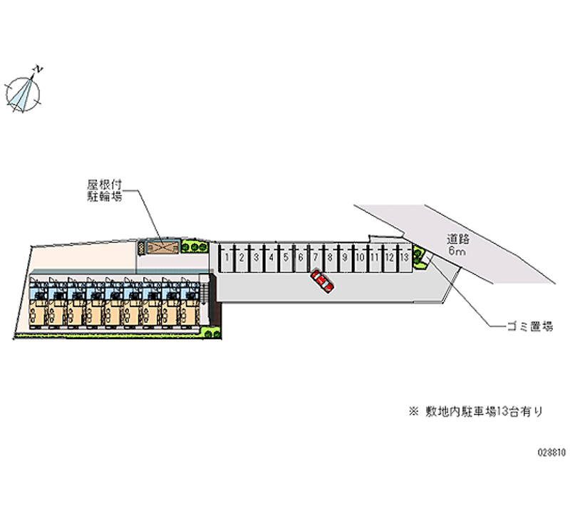 レオパレスコスモステュディオ 月極駐車場