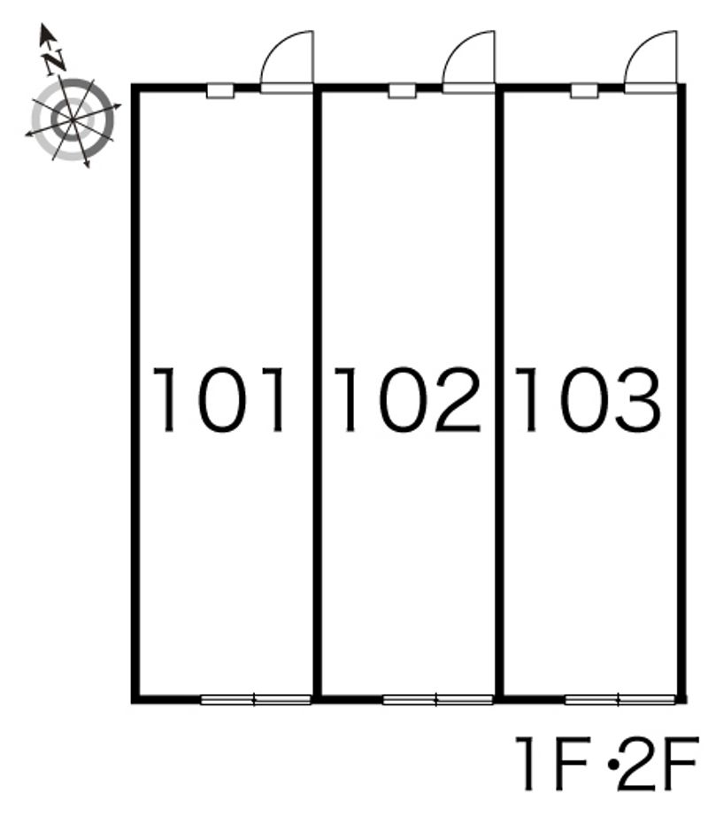 レオパレス峯下Ｂ 間取り配置図