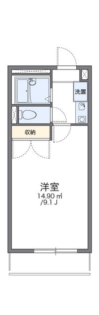 レオパレス追分 間取り図