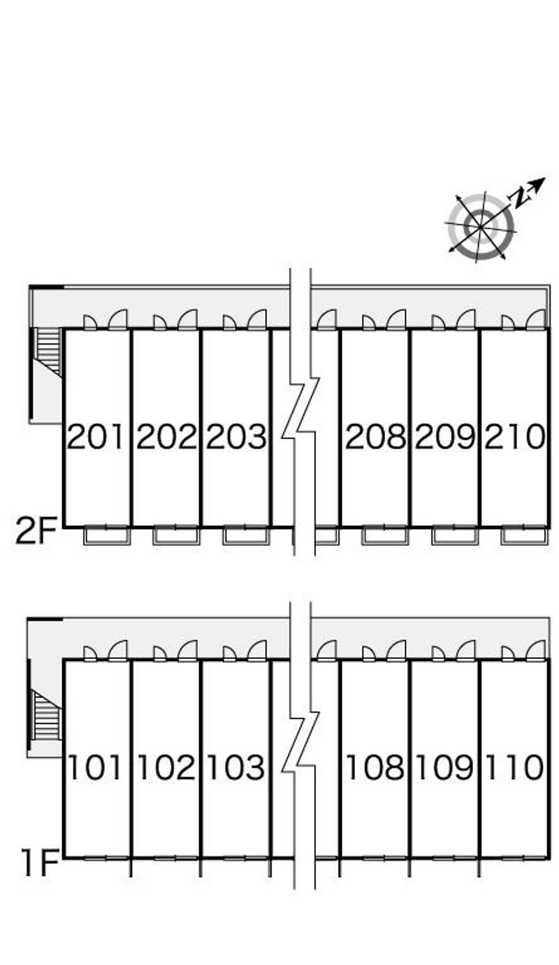 レオパレスといで 間取配置図